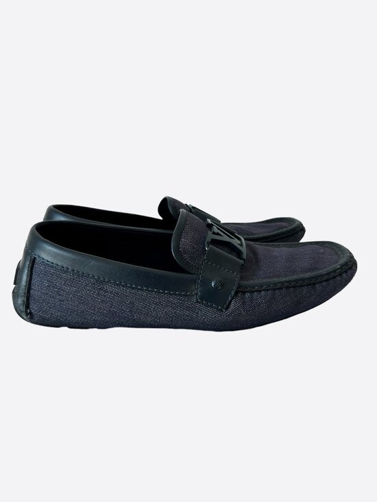 Louis Vuitton Navy Blue Logo Loafers main image 4